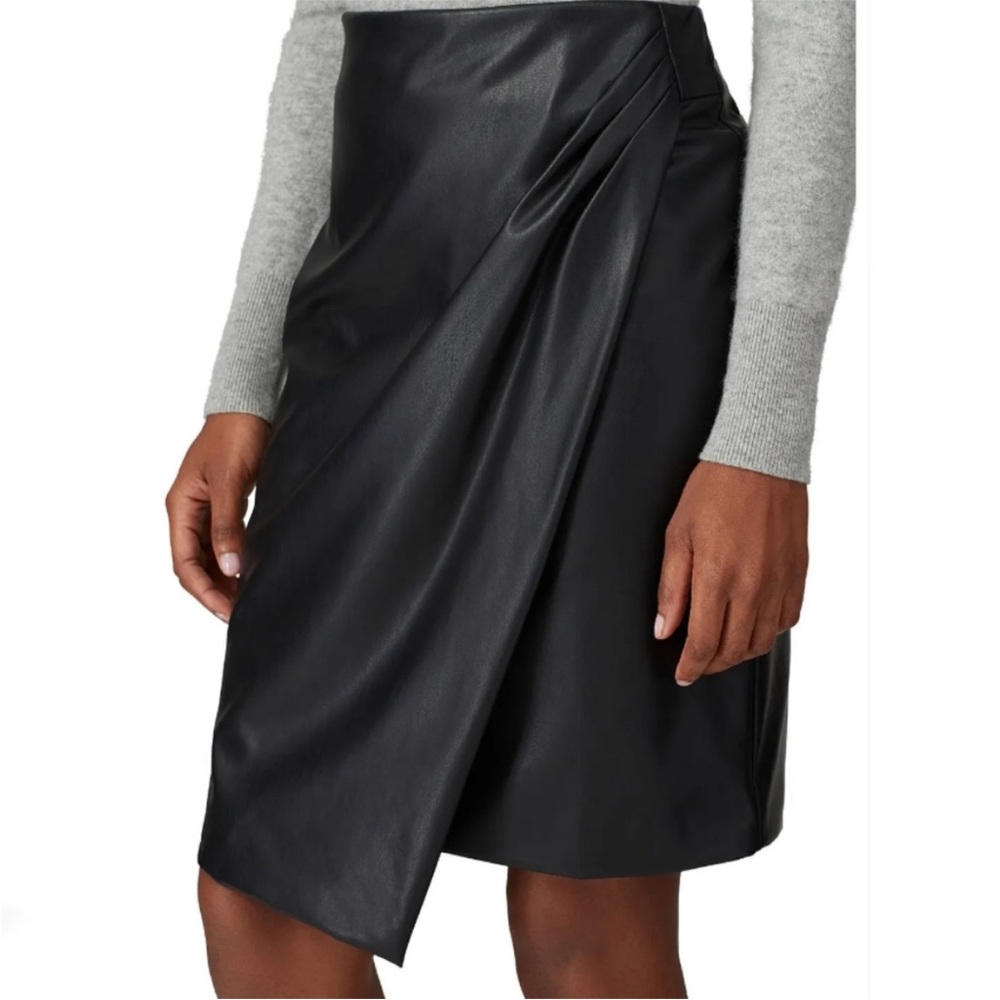 Great Jones Black Faux Leather Skirt Size 10